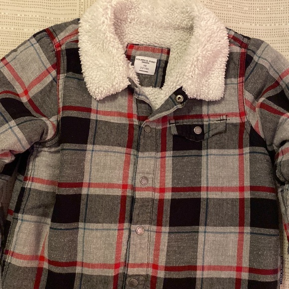 Polarn O. Pyret lined plaid jacket 2-3Y EUC - soft, warm, and adorable for Fall! - Picture 6 of 8